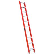 Louisville Ladder FH1010 10 Ft Fiberglass Shelf Ladder Cap: 300 Lbs Type Ia-1