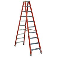 Louisville Ladder FM1510 10 Ft Fiberglass Twin Front Ladder Cap: 300 Lbs Type Iaa-1