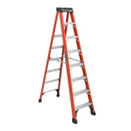 Louisville Ladder FS1410HD 10 Ft Fiberglass Standard Ladder Cap: 375 Lbs Type Iaa-1