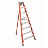 Louisville Ladder FT1510 10 Ft Fiberglass Tripod Ladder Cap: 300 Lbs Type Ia-1