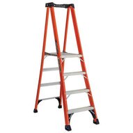 Louisville Ladder FXP1803HD 3 Ft Fiberglass Platform Ladder Cap: 375 Lbs Type Iaa-1