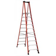 Louisville Ladder FXP1810HD 10 Ft Fiberglass Platform Ladder Cap: 375 Lbs Type Iaa-1