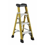 Louisville Ladder FXS1404HD Type Iaa 4 Ft Cross Step Louisville Fiberglass Step To Shelf Ladder-2