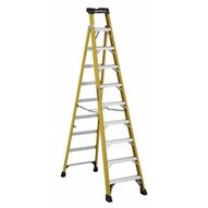 Louisville Ladder FXS1410HD Type Iaa 10 Ft Cross Step Louisville Fiberglass Step To Shelf Ladder-1