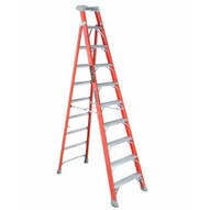 Louisville Ladder FXS1510 Type Ia 10 Ft Cross Step Louisville Fiberglass Step To Shelf Ladder-2