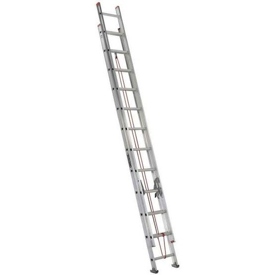 Louisville Ladder L-2324-24 24 Ft Aluminum Multi-section Ladder Cap: 200 Lbs Type Iii-1