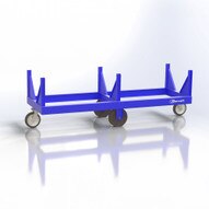 Jescraft MBC-8628PL-4K Mobile Bar Cart, 4000 LB Capacity -0