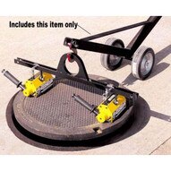 Magnetics MCL2000W10 Adjustable Manhole Dolly Lift W 10 Wheels No Magnets Hinged Design-1