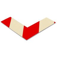 Mighty Line anglerw 2 Wide Solid White Angle With Red Chevrons Pack Of 25-1