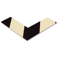 Mighty Line anglewb 2 Wide Solid White Angle With Black Chevrons Pack Of 25-1