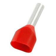 Morris Products 12791 Nylon Twin Insulated Ferrules 2 Wire - Din Standard - 8 Awg .551 Pin Length Red-1