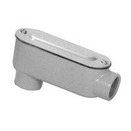 Morris Products 14058 Aluminum Rigid Conduit Bodies Lb Type - Threaded With Cover & Gasket 3-12-1