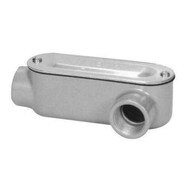 Morris Products 14118 Aluminum Rigid Conduit Bodies Ll Type - Threaded With Cover & Gasket 3-12-1