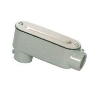 Morris Products 14152 Aluminum Emt Set Screw Conduit Bodies Lb Type With Cover & Gasket 1-1