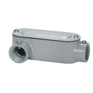 Morris Products 14272 Aluminum Combination Conduit Bodies Lr Type - Threaded & Set Screw With Cover & Gasket 1-1