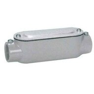 Morris Products 14296 Aluminum Combination Conduit Bodies C Type - Threaded & Set Screw With Cover & Gasket 1-1