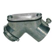 Morris Products 15032 Emt To Box Set Screw Pulling Elbows - Zinc Die Cast 1-1