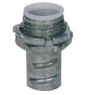 Morris Products 15083 Screw-in Connectors Insulated Throat For Greenfieldflex Conduit - Zinc Die Cast 2-1