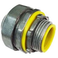 Morris Products 15260 Liquid Tight Connectors - Straight - Insulated Throat - Zinc Die Cast 3-12-1