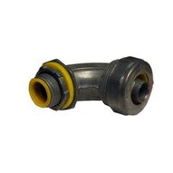 Morris Products 15295 90&deg Liquid Tight Connectors - Insulated Throat - Zinc Die Cast 1-14-1