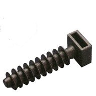 Morris Products 20346 Wall Plug Mounts .38 Max Tie Width (100 Piece Pack)-1