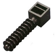 Morris Products 20348 Wall Plug Mounts .50 Max Tie Width (100 Piece Pack)-1