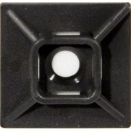 Morris Products 20357 Self-adhesive Tie Mounts Uv Black 1.1 X 1.1 (100 Piece Pack)-1
