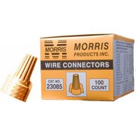 Morris Products 23085 Twisted Wing Connectors Tan Boxed 100 Pack (100 Piece Pack)-1