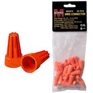 Morris Products 23273 Screw-on Wire Connectors P3 Orange Hanging Bag 25 Pack (25 Piece Pack)-1