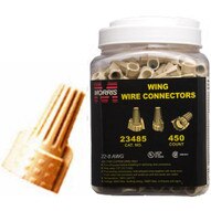 Morris Products 23485 Twisted Wing Connectors Tan Large Jar-1