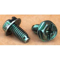 Morris Products 30772 Green Grounding Screws 10 32 X 3 8 (100 Piece Pack)-1