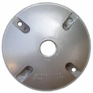 Morris Products 36810 4 Round Weatherproof Covers - One Hole 1 2 Gray-1