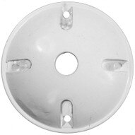 Morris Products 36812 4 Round Weatherproof Covers - One Hole 1 2 White-1