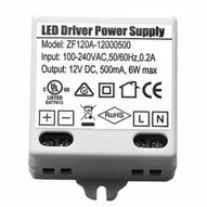 Morris Products 71244 12v Led Driverless Undercabinet Lighting Accessories Hard Wire Power Supply 12v .5a 6w-1