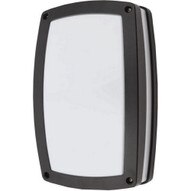 Morris Products 72152 Led Rectangular Bulkhead Lighting 4000k Full Lens Black Housing-1