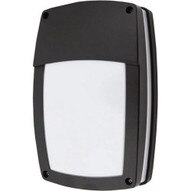 Morris Products 72155 Led Rectangular Bulkhead Lighting 3000k Half Lens Black Housing-1