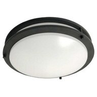 Morris Products 72225 Led 2 Band Decorative Ceiling Lighting 12'' Dual Ring 12w 3000k Bronze-1