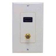 Morris Products 80448 Combination Hdmi Plate &amp F Connector Home Enterainment Wallplate-1