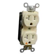 Morris Products 82450 Tamper Resistant Isolated Ground Duplex Receptacles 20a 125v Ivory-1