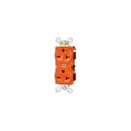 Morris Products 82454 Tamper Resistant Isolated Ground Duplex Receptacles 20a 125v Orange-1