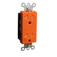 Morris Products 82484 Decorative Tamper Resistant Isolated Ground Duplex Receptacle 20a-125v Orange-1