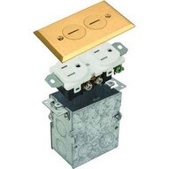Morris Products 84002 Residential Floor Boxes Screw Lid Brass-1