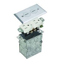 Morris Products 84003 Residential Floor Boxes Screw Lid Nickel Plated Brass-1