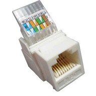 Morris Products 88013 Cat6 (rj-45) Unshielded Keystone Jacks - Tooless White-1