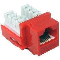 Morris Products 88423 Cat6 (rj45) Unshielded Keystone Jacks Red-1