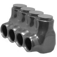 Morris Products 97580 Black Insulated Multi-cable Connector - Single Entry 4 Ports 30 - 6-1