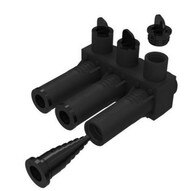 Morris Products 98033 Submersible Insulated Pedestal Connectors Multi-port #12 - 600 Mcm 3 Port-1