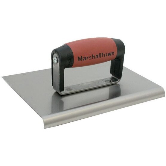 Marshalltown 185SSD 8 X 6 Ss Edger-straight Ends-38 Rad-durasoft Hdl-1