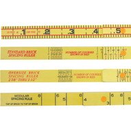 Marshalltown 6648 6' Folding Rule-mason's Modular Spacing-1