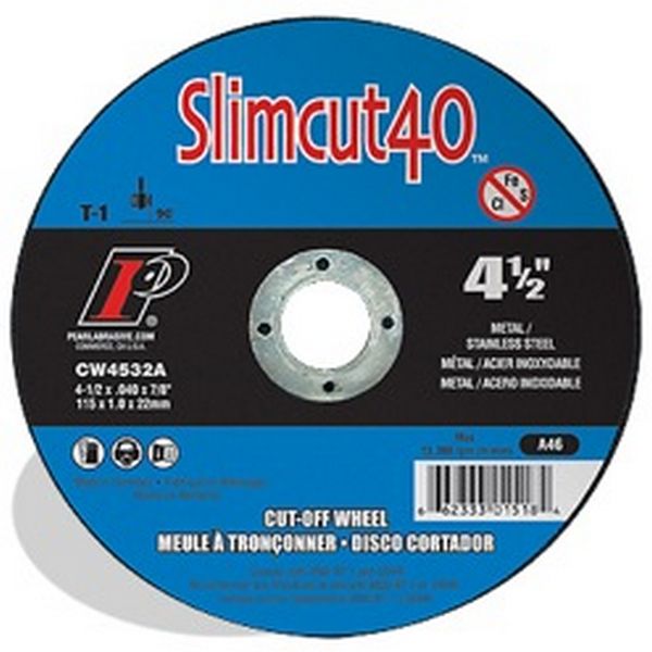 5-PK Pearl Abrasive CW0632A Slimcut-40 Cut-off Wheel 6 x .040 x 7/8 